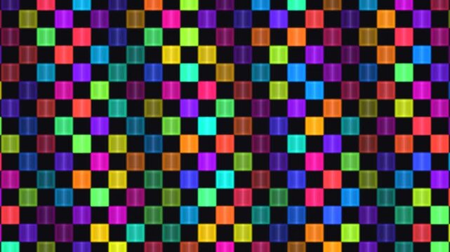 Colorful geometric pattern with squares and rectangles