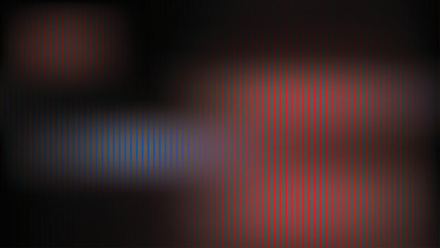 Glitchy digital distortion effect with red and blue lines on dark background