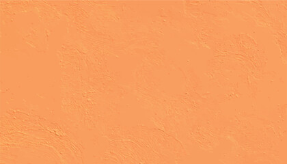 Fototapeta premium A vibrant orange background featuring a textured plaster wall surface with organic, swirling brush marks. Ideal for architectural, design, or artistic backgrounds, providing a warm, gritty aesthetic.