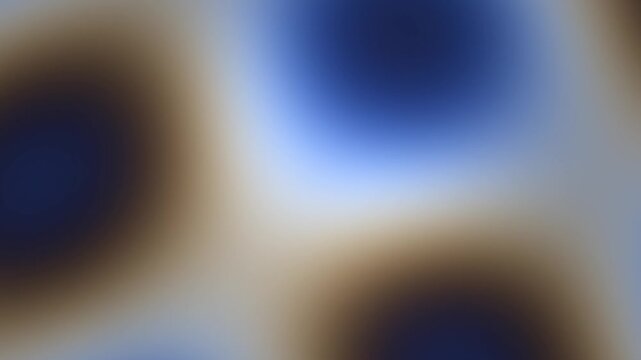 Abstract design with blurred colors and shapes in blue and brown