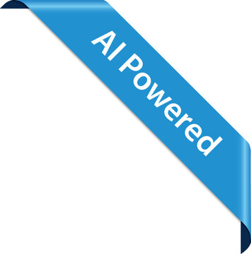 AI Generated - blue colored corner banner