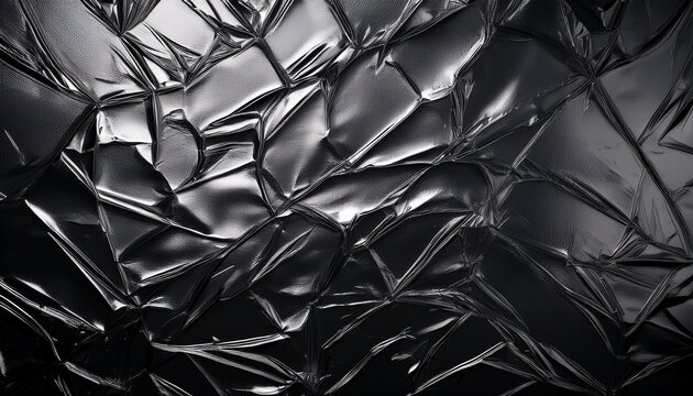 Dark Black Foil Glass Texture Background Abstract Gradient Bright Light Reflections And A Shiny Rough Textured Surface Premium And Elegant Glass Effect Background