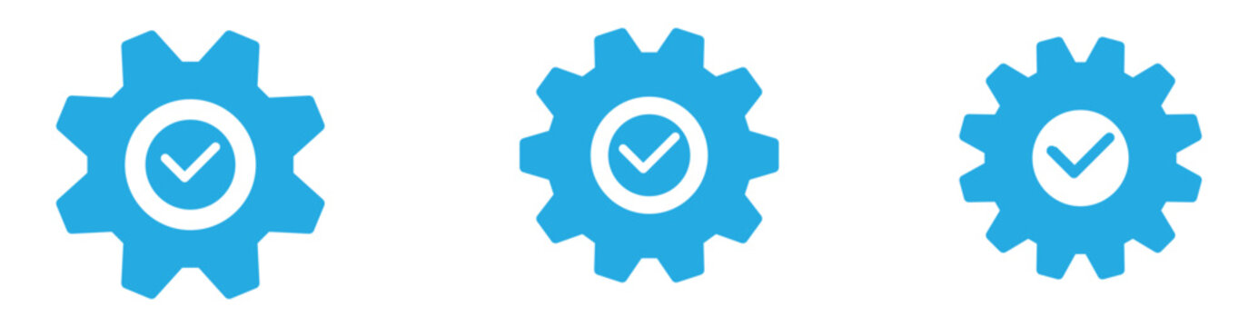 Easy Installation Icon Set. Quick Setup, Plug and Play and Software Deployment Process Symbols. Vector Illustration.
