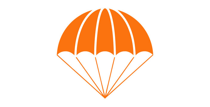 Minimalist Parachute Icon