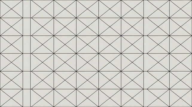 Seamless Minimalist Grid Pattern with Thin Intersecting Lines on Transparent Background