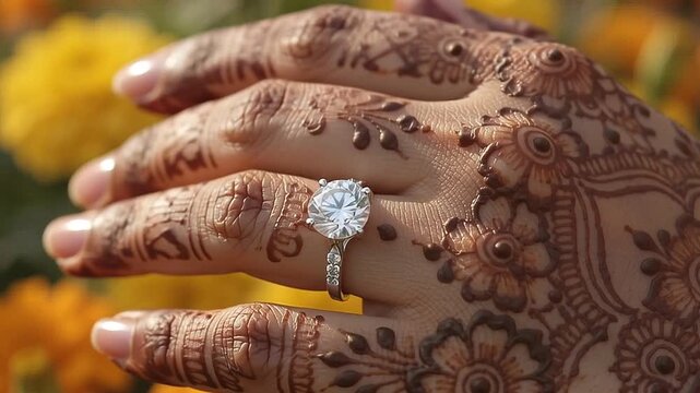 Elegant Desi Bride Wearing Luxury Bridal Necklace in Cinematic Portrait, Indian Wedding Concept