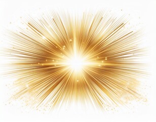 Fototapeta premium gold star light sparkle isolated on white background glowing sun light effect golden star burst