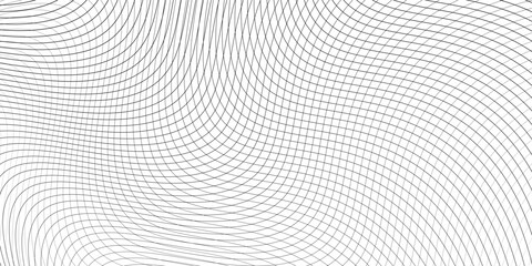 Seamles nets pattern, black lines on white background. Fish net for fishing © Nurul