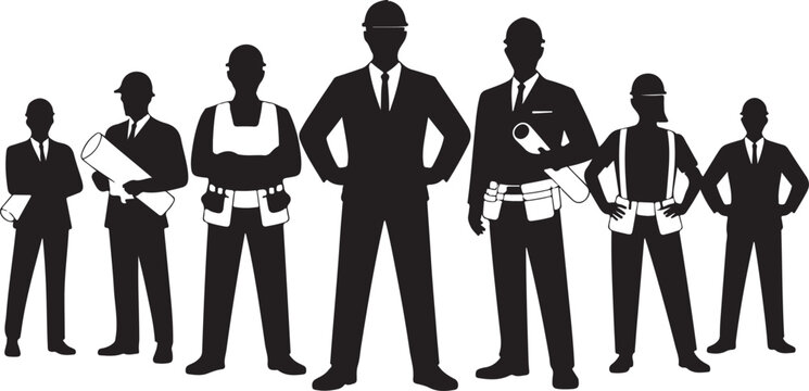 Illustration vector various careers professions