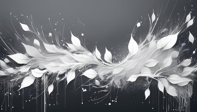 white splatter border on dark gray background