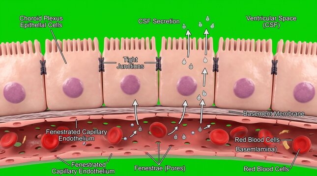 Microscopic View of Epithelial Cells in Laboratory Setting with Scientific Data Display