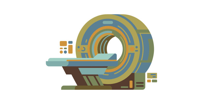 MRI Scanner Vector Illustration