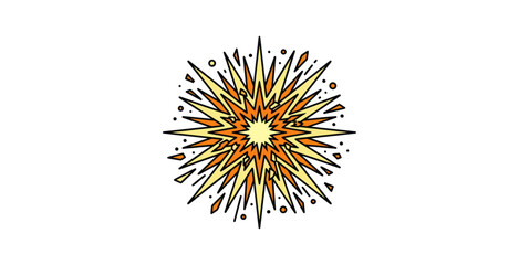 Comic Book Explosion Vector Illustration © Ngerdo