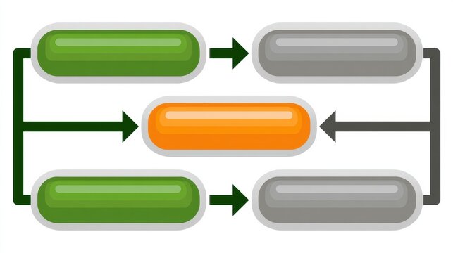 Visual Representation of Polyvagal State Transitions Showing Shifts Among Three Distinct States With Arrows on a Flat Diagram