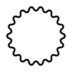 Fototapeta premium star badge outline