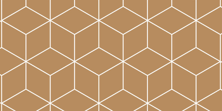 Seamless modern 3d cube geometric pattern.