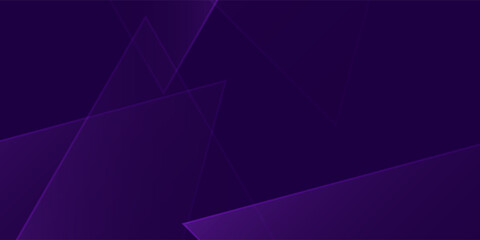 Obraz premium triangle puzzle glowing shapes purple background