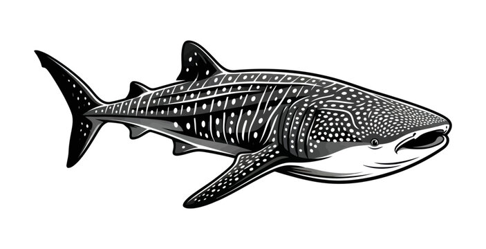 Whale Shark Graphic Vector Illustration