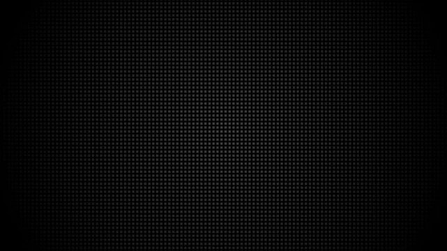 Animated abstract technology dark background random dots and grid 4K. Beautiful motion dots texture with glowing defocused particles
