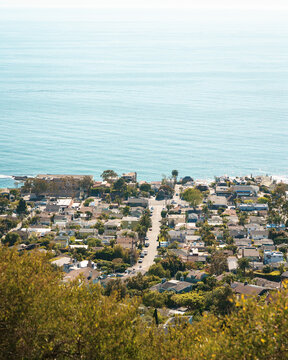 View of Laguna Beach and the Pacific Ocean from Laguna Niguel, California