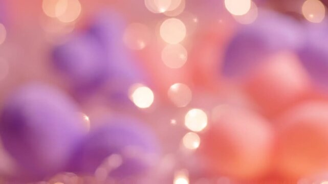A mesmerizing blend of soft hues and sparkling bokeh creates an enchanting atmosphere filled with vibrant colors and dreamy shapes, perfect for evoking feelings of joy and wonder.