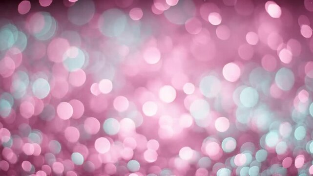 A Stunning Montage of Soft Pink and Aqua Bokeh Effects, Creating a Dreamy Background That Evokes a Sense of Whimsy and Lightness, Perfect for Various Creative Applications