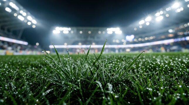 Football Field Stadium Night Lights