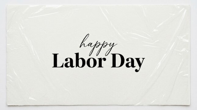 Elegant Happy Labor Day Card