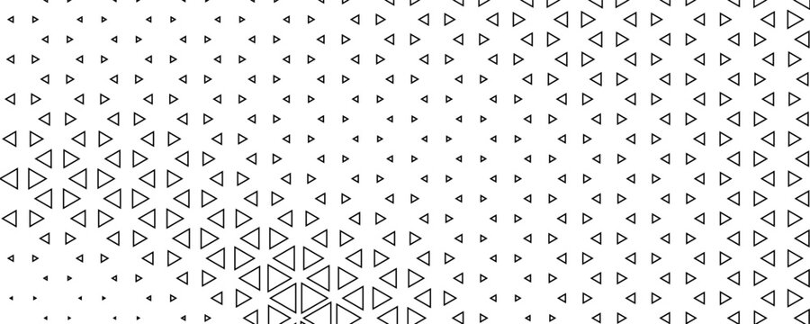 Abstrak Poligon Segitiga Monokromatik Bergradasi Halftone. Vector eps 10