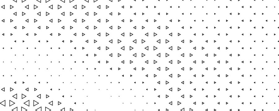 Abstrak Poligon Segitiga Monokromatik Bergradasi Halftone. Vector eps 10