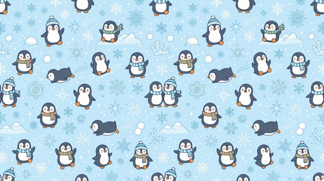 Adorable marine life repeating background with cartoon dolphins, sea shells, and colorful corals.