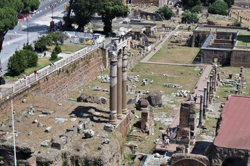 Obraz premium Roma - Tempio di Venere Genitrice da Terrazza Italia del Vittoriano