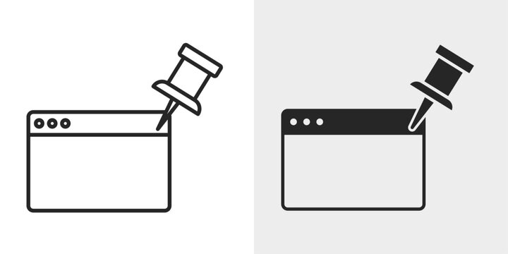 Sticky Header Icon represents a fixed header that remains visible during scrolling.