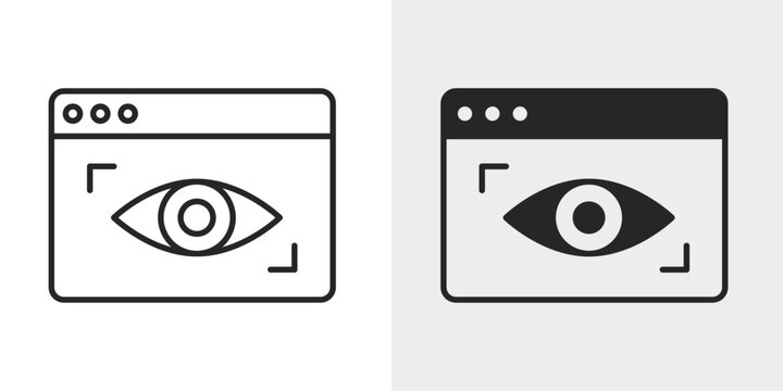 Viewport Icon represents the visible area of a screen or browser.