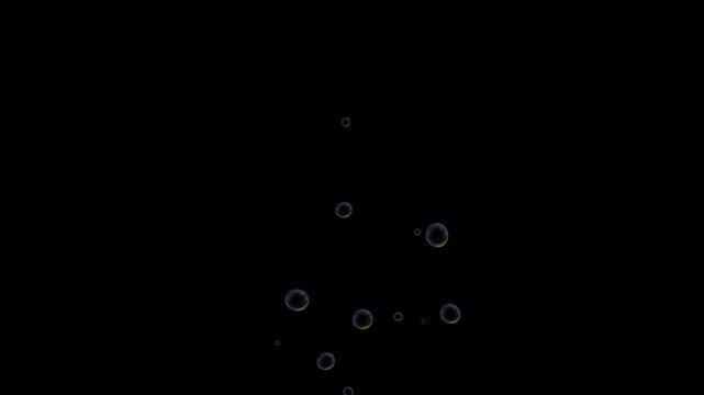 Flying Soap Water Bubbles on Green Screen Background, Vertical 4K Loop Animation, Realistic Floating Bubble Motion, Transparent Overlay for Video Compositing Projects