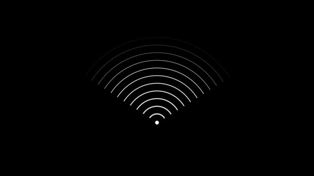 sound waves expanding from source horizontal video composite.