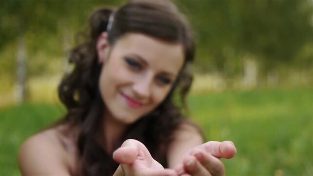 young long-haired woman