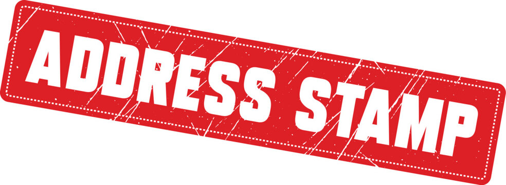 ADDRESS STAMP: This dashed border rubber marking tool creates a distinct and professional look for your outgoing mail.