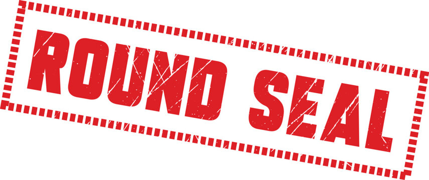 ROUND SEAL: This versatile red ink stamp design is perfect for clear documentation regarding formal validation and approval.
