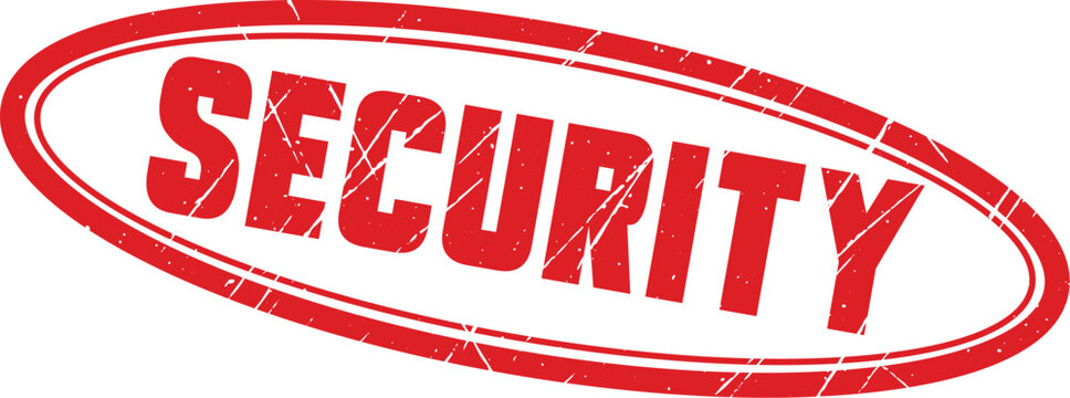SECURITY: This red ink oval stamp design is perfect for marking sensitive documents requiring added protective status.