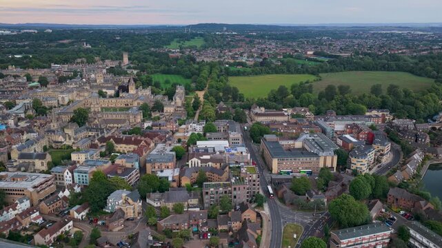 Speedwell street oxford Aerial view shot 25fps 