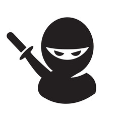 Cute Ninja Mascot Icon Vector © Fadlan