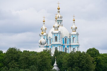 Saint Petersburg, Russia, June 27, 2026. The towers and domes of Smolny Cathedral in summer.                                © Dmirii