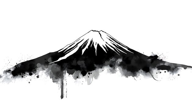 Ink Splash Fuji