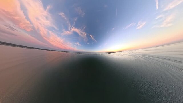 4K Aerial Drone Footage of Dunedin Causeway and Saint Joseph Sound, Florida