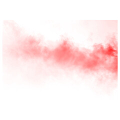 Fototapeta premium Abstract Red Ink Diffusion in Water with Soft Blur and Transparent Background