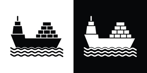Cargo ship icon © Muhtemel