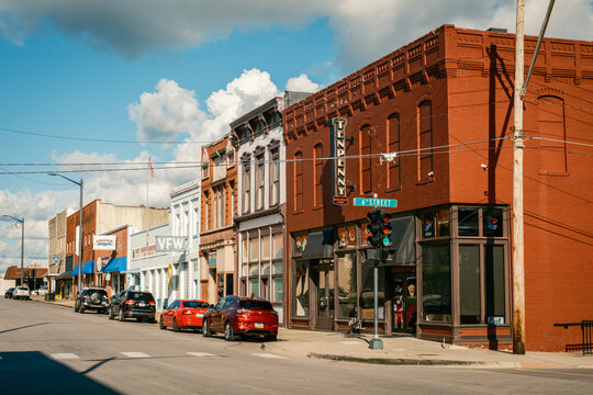 Businesses in downtown Leavenworth, Kansas