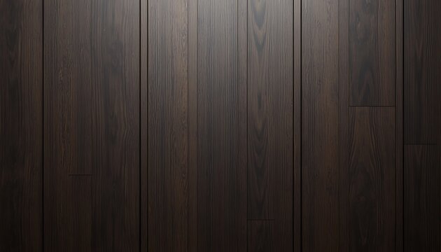 Dark walnut wood texture background, elegant mahogany timber wall panels, luxury ebony wooden floor surface with vertical grain patterns