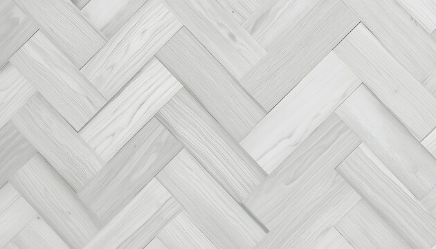 White herringbone wood floor texture, light oak parquet timber background, modern scandinavian wooden flooring pattern for interior design